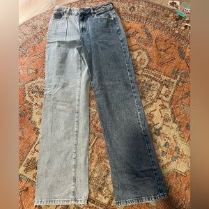 Two toned Droit annèes 90s straight jeans
